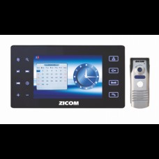 Zicom 7" Color Video Door Phone System +  Audio Video Recording